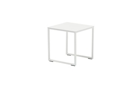 [100303019] Mesa auxiliar Davis aluminio blanco