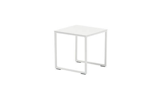 [100303019] Davis white aluminium side table