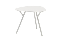 [100303031] Mesa auxiliar Galt Ø 60 aluminio blanco