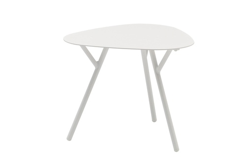 [100303031] Table d'appoint Galt Ø 60 en aluminium blanc