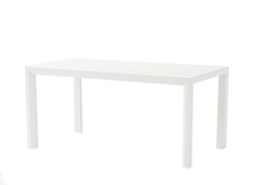[100301041] Mesa fija Byron 160 cm aluminio blanco