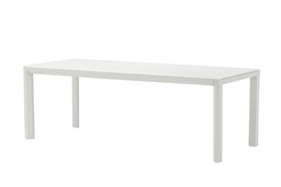 [100301043] Mesa fija Byron 220 cm aluminio blanco