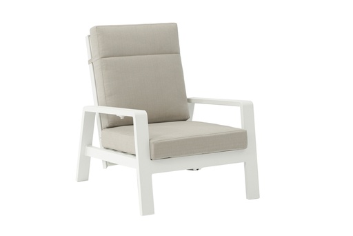 [100202044] Albury 1-seater sofa, white aluminum