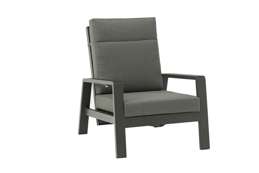 [100202046] Canapé 1 place Albury en aluminium anthracite