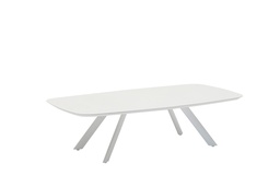 [100302020] Mesa  de centro Anmore  aluminio blanco
