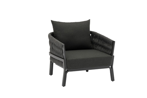 [100202050] Sofa 1 plaza Anmore alu antracita textil antracita.