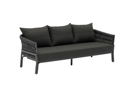 [100202051] Anmore 3 seater sofa in anthracite aluminium anthracite textile.