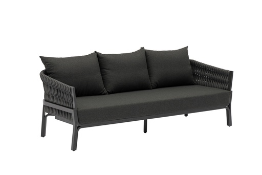[100202051] Sofa 3 plazas Anmore alu antracita textil antracita.