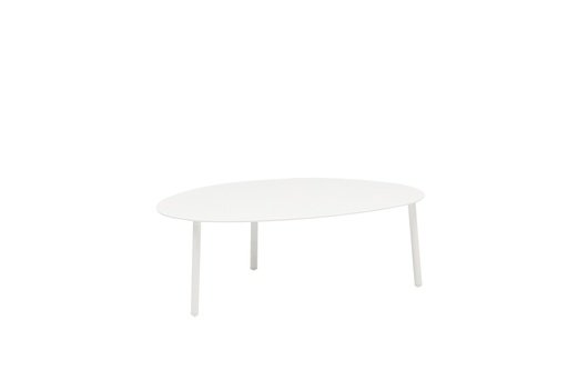 [100302022] Table basse  Walga aluminium blanc