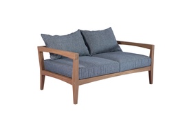 [100202059] Roxas 2-seater sofa with dark grey cushions