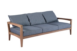 [100202060] Roxas 3-seater sofa with dark grey cushioning
