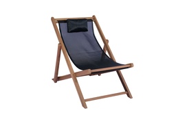 [100501115] Candon textilene relax lounger black