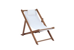 [100501114] Candon textilene relax lounger white