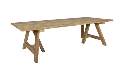 [100301072] Mesa rectangular Swann 280x100 cm teca reciclada
